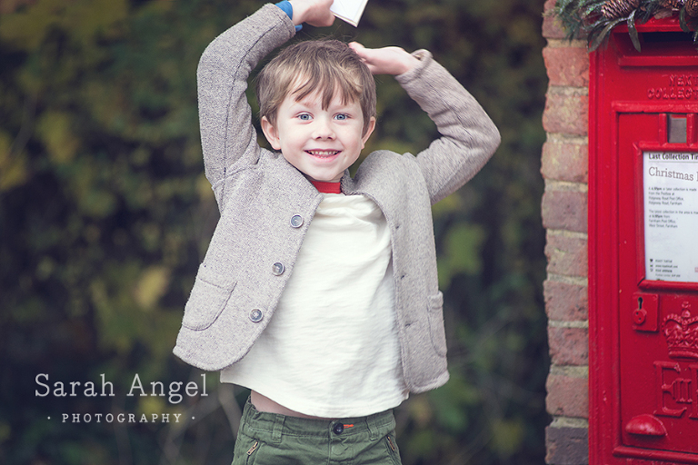 Sydney's post box session Children's outdoor photography session in Farnham, Surrey by Sarah Angel Photography