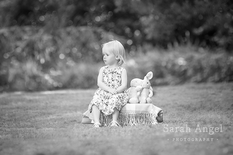 Darcey and Bunnies one and two by their Surrey Family Photographer
