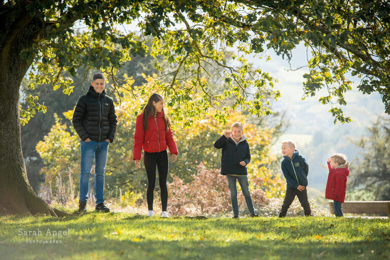 Family photographer in Alton, Hampshire together over the half term holiday last Autumn