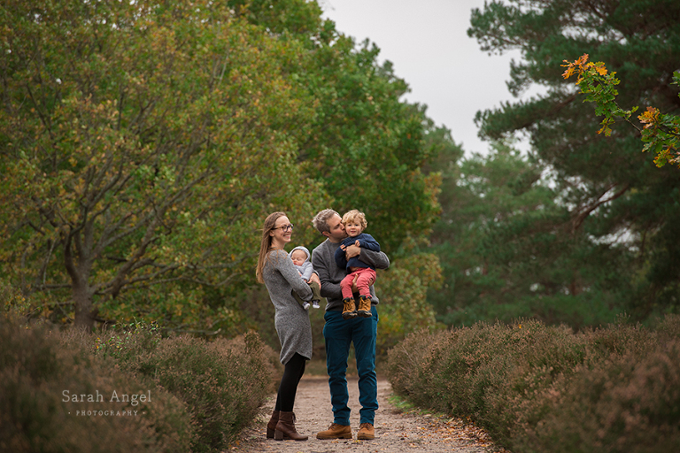 Hampshire family photoshoot with family of four. 