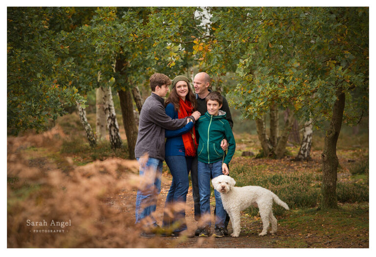 Bring your dog to a family photoshoot in the UK